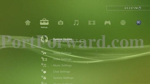 Настройка статического IP на консоли PS3