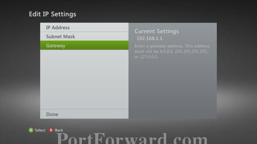 Xbox-360-Edit-IP-Settings-Gateway