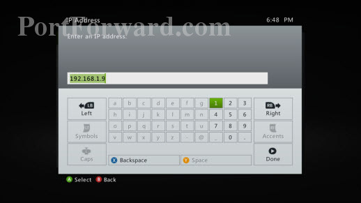 Xbox-360-Enter-IP-Address
