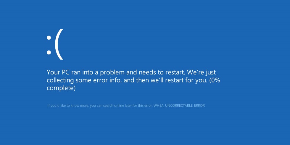 WHEA_UNCORRECTABLE_ERROR