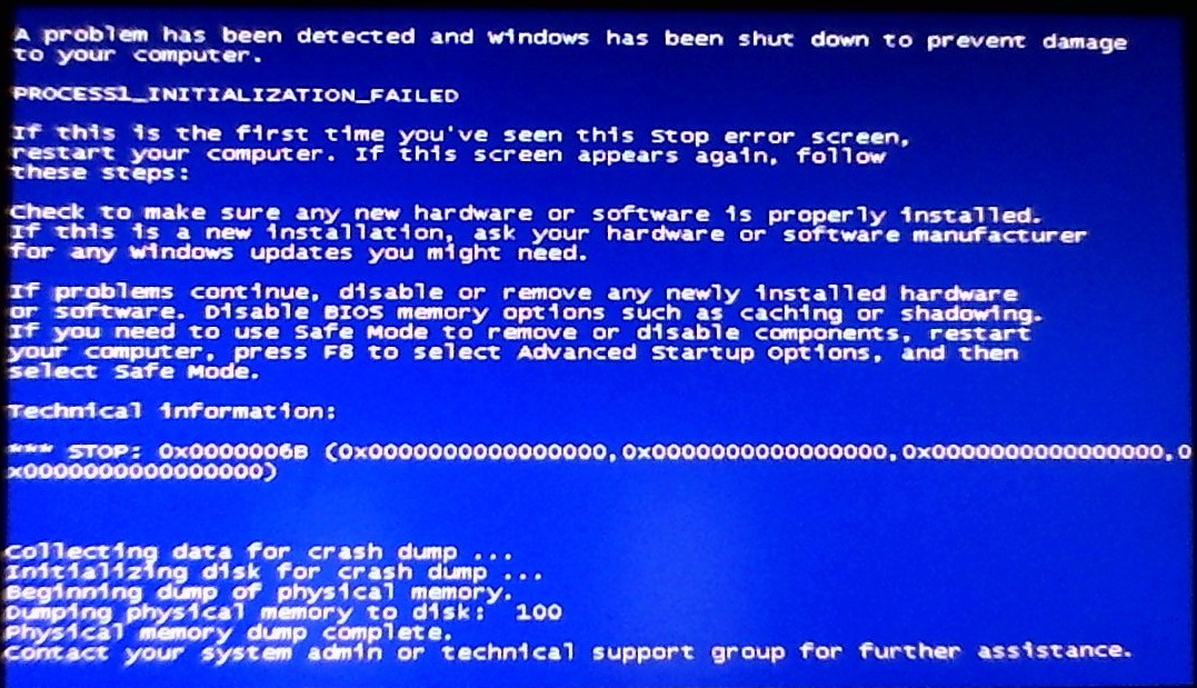 PROCESS1_INITIALIZATION_FAILED