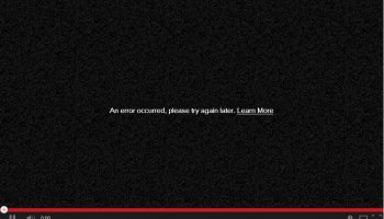 An Error Occurred, Please Try Again Later