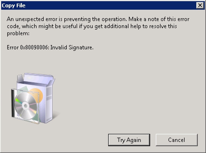 0x80090006