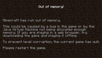 out of memory
