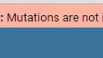 javascript error mutations are not initialized