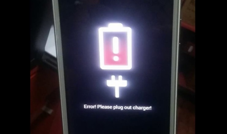 error please plug out charger