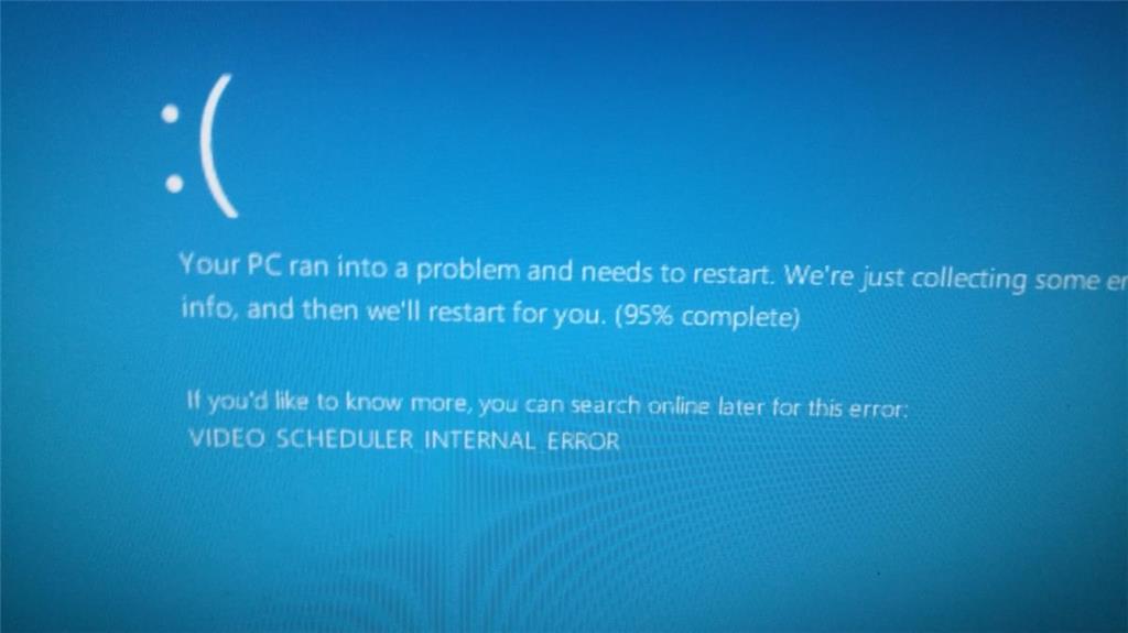 VIDEO_SCHEDULER_INTERNAL_ERROR