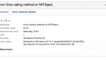 Error calling method on NPObject
