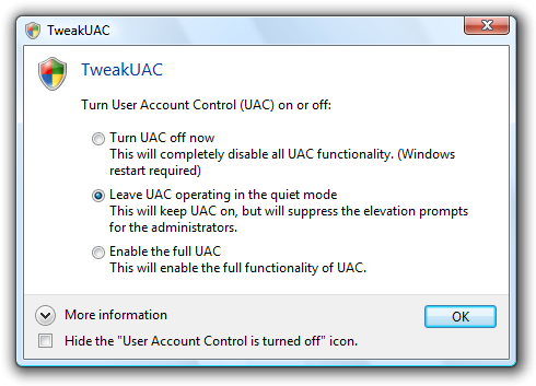 UAC Tweak