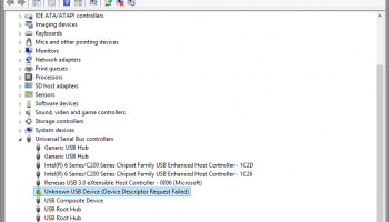 Сбой USB-устройства