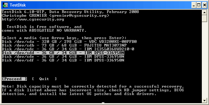 Test Disk