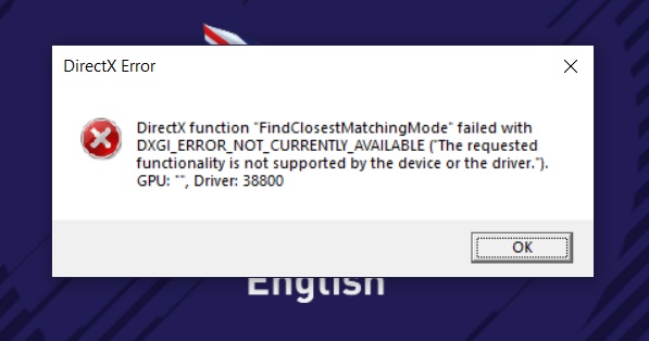 DXGI_ERROR_NOT_CURRENTLY_AVAILABLE