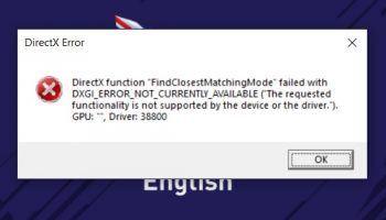 DXGI_ERROR_NOT_CURRENTLY_AVAILABLE