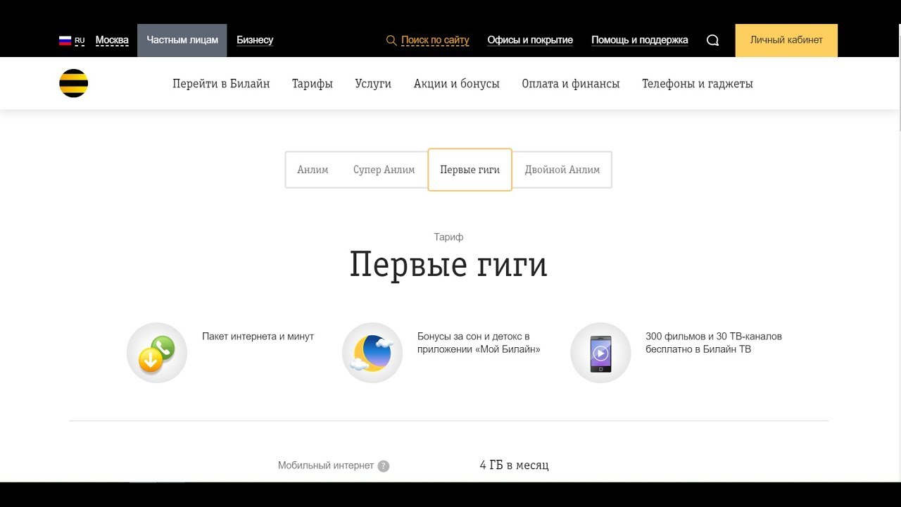 Билайн «Первые гиги» Билайн «Первые гиги»