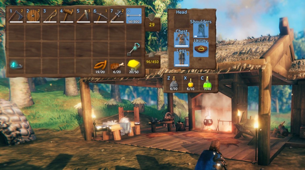 Как разделять стеки в Valheim?