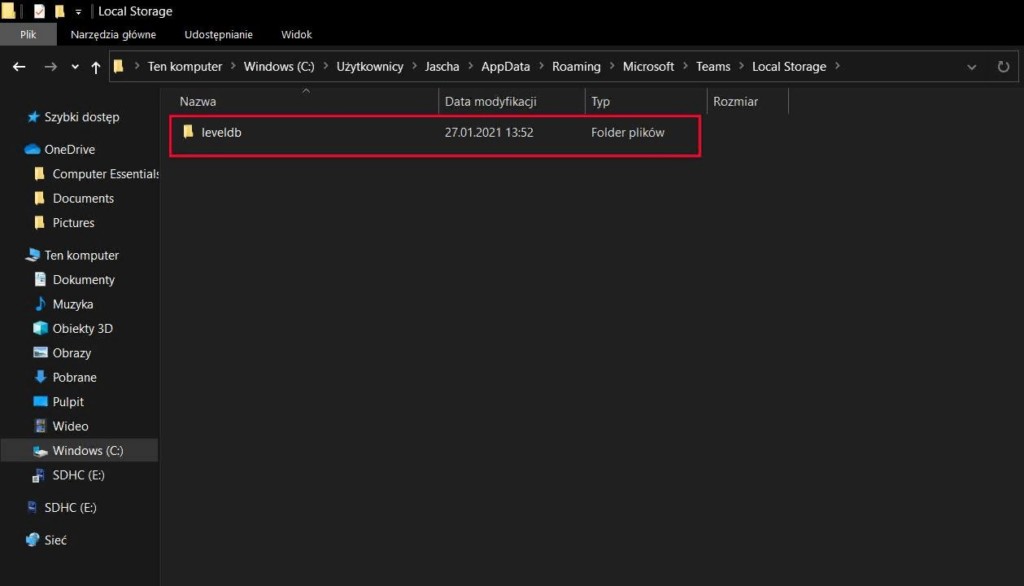 Как удалить историю поиска в Microsoft Teams