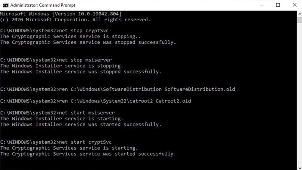 Как исправить ошибку обновления Windows 0xc190012e?
