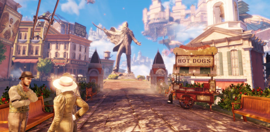 Bioshock Infinite: площадь со статуей