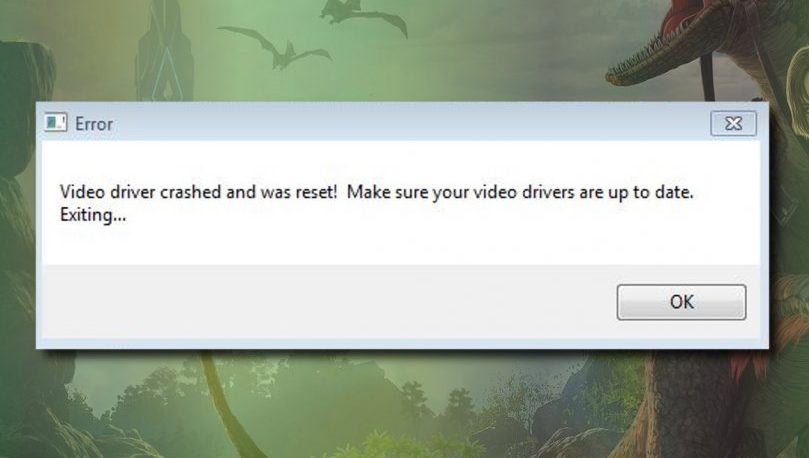 Video Driver crashed and was reset