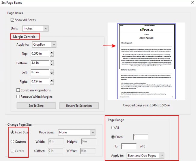 Как обрезать или отредактировать лист PDF?