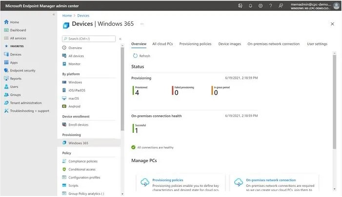 Обзор Windows 365 ПК