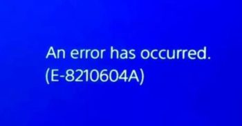ошибка PSN E-8210604A на PS4, PS5