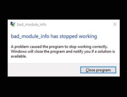 Bad Module Info