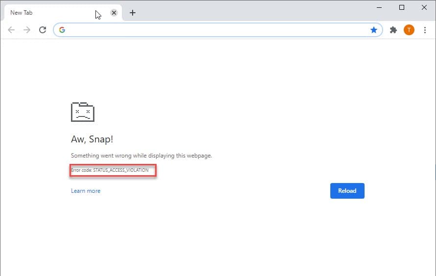 STATUS_ACCESS_VIOLATION