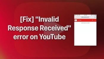 Invalid Response Received