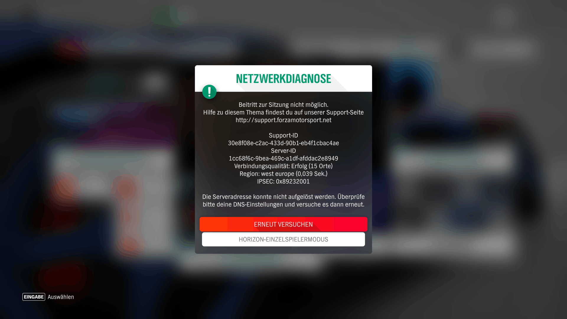 IPSEC 0x89232001