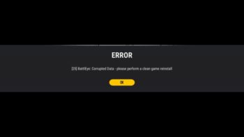 «25 BattlEye Corrupted Data»