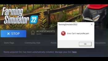 Can’t read profile path