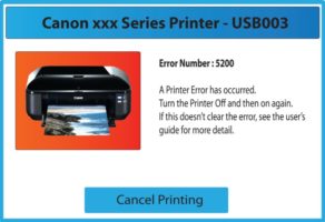 Ошибка 5200 Canon