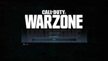Dev Error 5573