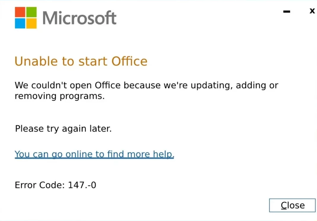 147-0 в Microsoft Office
