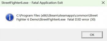 Fatal D3D Error