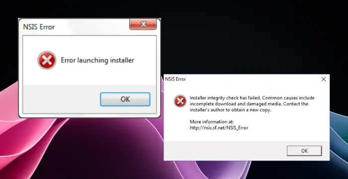 NSIS Error