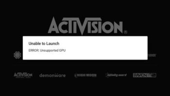 Unsupported GPU