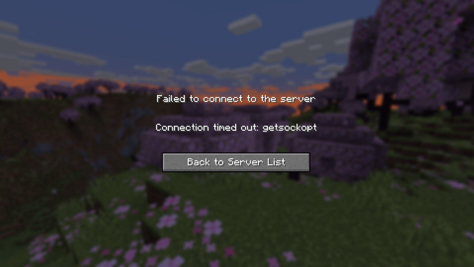 getsockopt