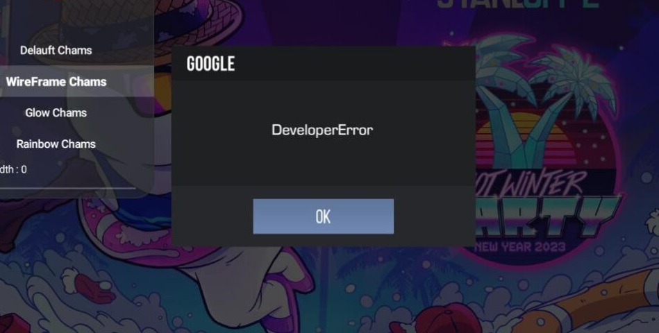 Developer Error 
