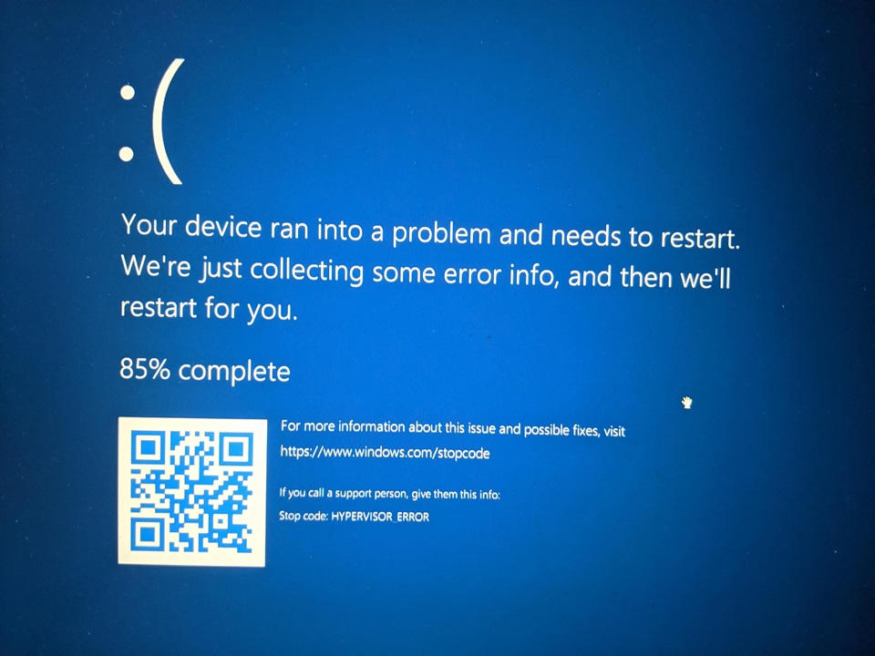 HYPERVISOR ERROR