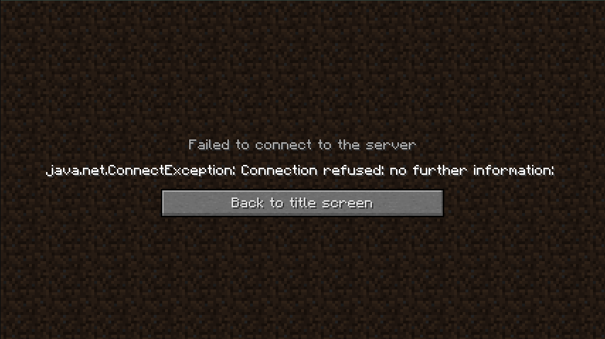 java.net.ConnectException