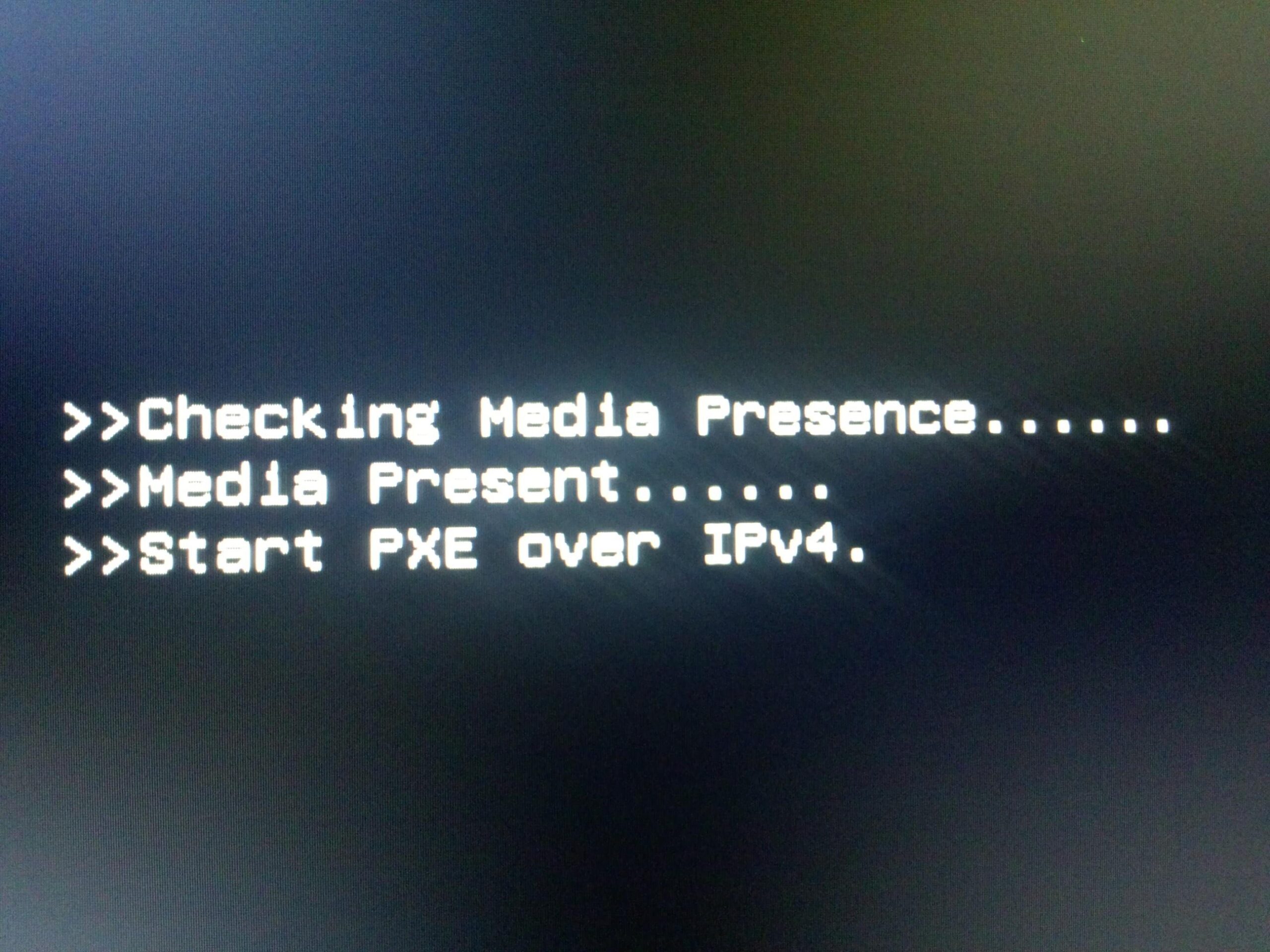 Start PXE over IPv4