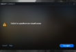 Failed to Synchronize Cloud Saves